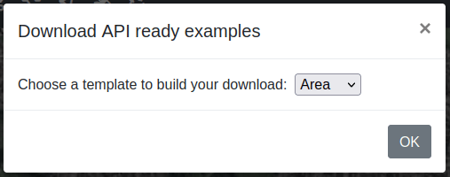 Download scripts modal