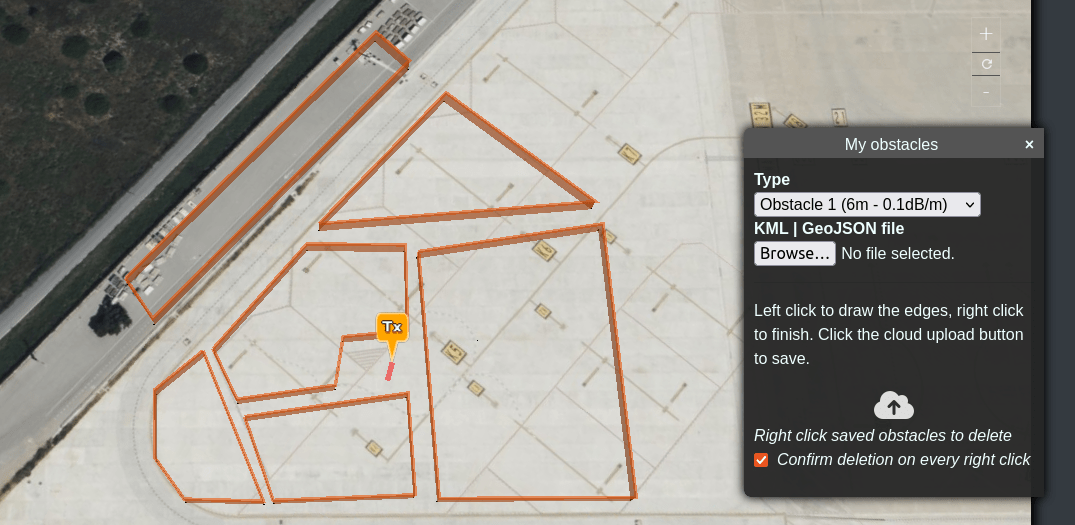 Custom clutter polygon area