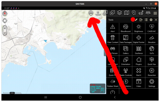 ATAK plugin shortcut